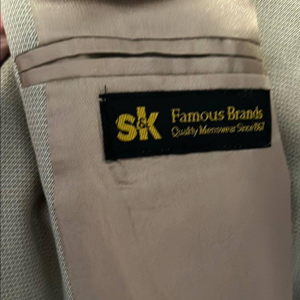 Men's Beige Blazer - Picture 2 of 4